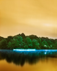 Barry Underwood, Horseshoe Lake, 2013; archival pigment print, 50 x 40 inches; image courtesy of the artist and Sous Les Etoiles Gallery