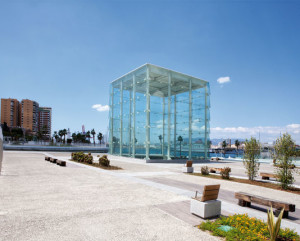 Centre Pompidou Málaga; Muelle Uno designed by L35 Architects; photo by Jose Aznar for Le Monde