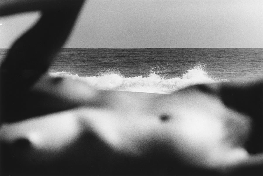 Ralph Gibson, MJ with Surf, 1979; gelatin silver print, 50 x 60 inches, edition of 6; image © Ralph Gibson, courtesy of Etherton Gallery