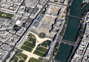 Musée du Louvre; screenshot image from Google Maps