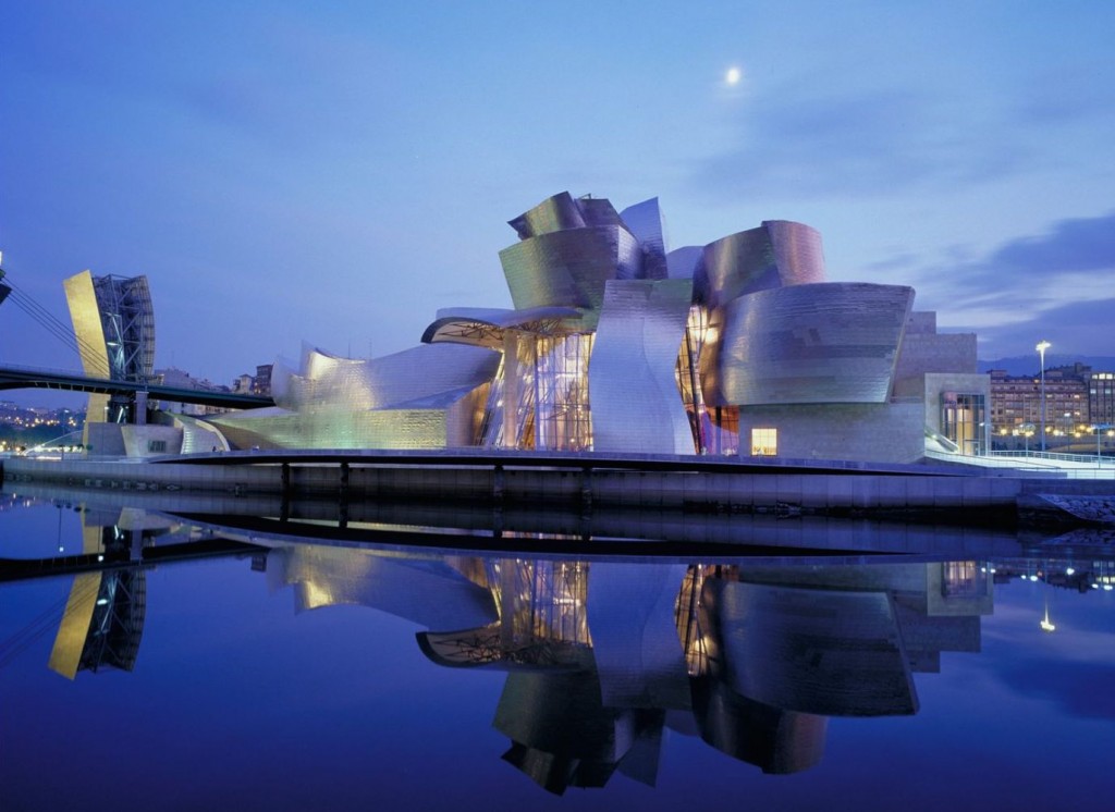 Guggenheim Bilbao, designed by Frank Gehry; image via Guggenheim Bilbao