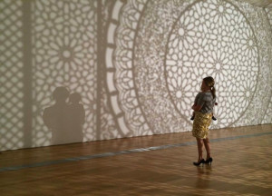 Anila Quayyum Agha, Intersections (installation view, Grand Rapids Art Museum), 2014; image courtesy of the Grand Rapids Art Museum