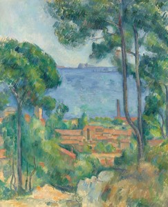 Paul Cézanne, Vue sur l’Estaque et le Château d’If, ca. 1883-1885; image courtesy of Christie's