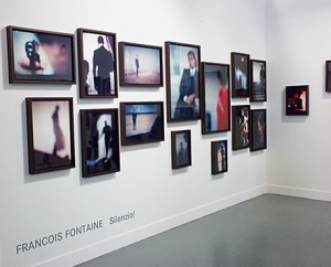 François Fontaine, Silenzio!, 2012; installation view at Leica, Paris Photo Los Angeles, 2015; image courtesy of La Vida Leica