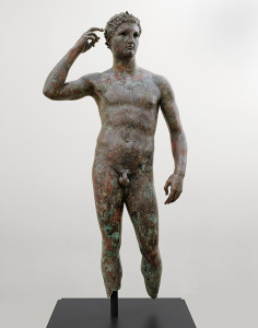 Victorious Athlete, “The Getty Bronze,” 300-100 BC; bronze and copper; The J. Paul Getty Museum; photo courtesy of The J. Paul Getty Museum