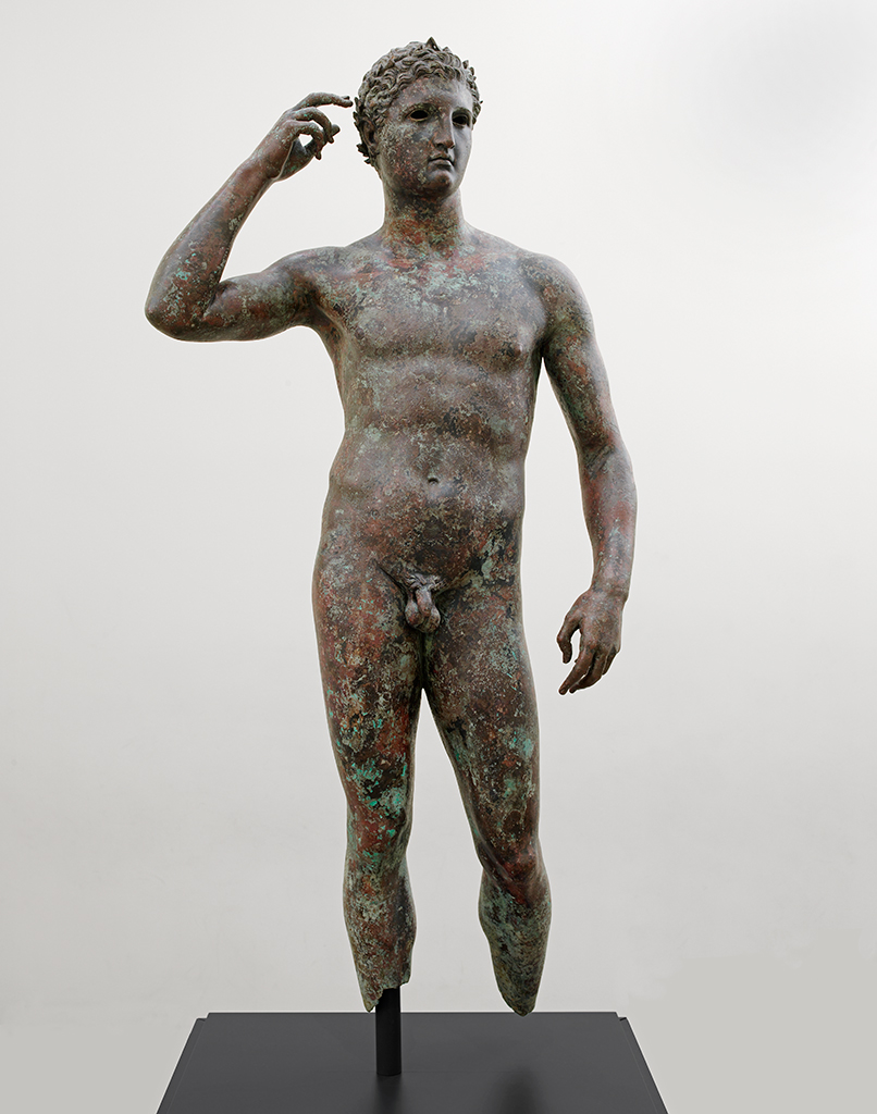 Victorious Athlete, “The Getty Bronze,” 300-100 BC, bronze and copper; The J. Paul Getty Museum; photo courtesy of The J. Paul Getty Museum