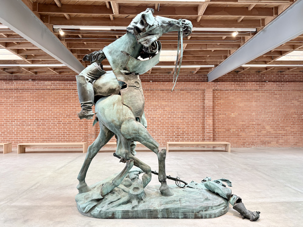 Kara Walker, Unmanned Drone, 2023, installation view at The Brick, 2026; photo © codylee.co